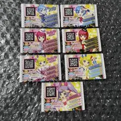 プリパラ ガチャガチャ ヘアアクセ カプセルトイ トモチケ プロモ 7枚セット