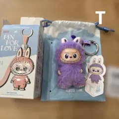 【正規品】 ラブブ　ぬいぐるみペンダント　イニシャル　【T】