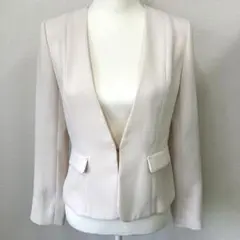 【H】ティテインザストア　ノーカラー　テーラードジャケット　S