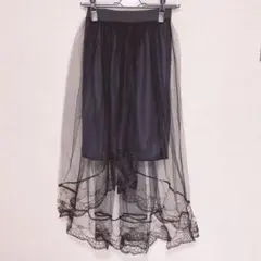 フィッシュテール黒レーススカートのサムネイル