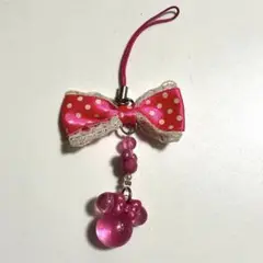 ミニーマウスキーホルダー