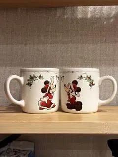 ディズニー クリスマス 2022 ミッキー ミニー ペア マグカップ