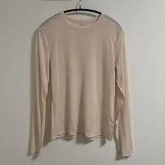 GU ソフトシアークルーネックT 長袖