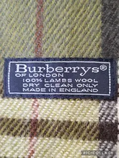 Burberry's ロンドンマフラー グリーン系値下げです。