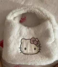 ハローキティ ファーバッグ カバン ホワイト