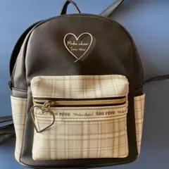 子供用　リュック　おしゃれ　かわいい　ミニリュック　チェック