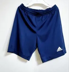 【中古】アディダス ハーフパンツ エアロレディ キッズ 男の子140ネイビー