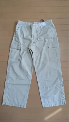 新品 UNIQLO ベージュ ワイドストレートカーゴパンツ XXL