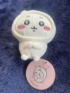 ナガノマーケット　持ちますマスコット　　ナガノのくまを被ったちいかわ　美品