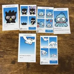 サンリオキャラクターズ 証明写真風ステッカー 6枚セット