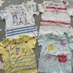 ミキハウス Tシャツ 4枚セット　うさこ　80