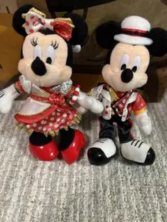 【ミニーのパルパルーザ初期ぬいぐるみバッジ】ミッキー ミニー ぬいぐるみ セット