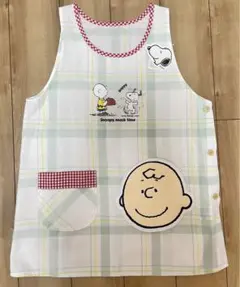 スヌーピー チャーリーブラウン 保育士 エプロン 幼稚園 介護士 新品タグ付きのサムネイル