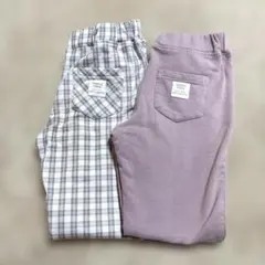 130cmストレッチパンツ2本セット