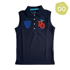 407 パーリーゲイツ 日本製 ノースリーブポロシャツ ネイビー サイズ00