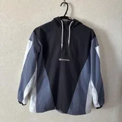 Champion フード付きジャンパー ブラック/ホワイト　グレー