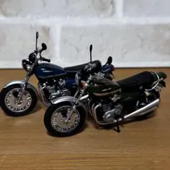 1/24 ヴィンテージバイクキット カワサキZ1/Z2ミニチュアモデル　2台のサムネイル