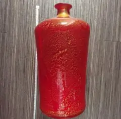 琉球ガラス　金粉入り　花瓶