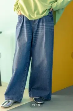 ニコアンド　NKJ　switch wide denim　2025SS