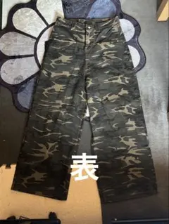yolo 迷彩柄ルーズパンツ