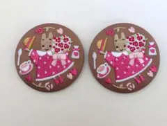 サンリオ 刺繍缶バッジ マロンクリーム 2個セット