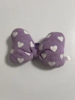 ミニー ヘアゴム リボン 紫 パープル