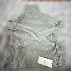 LOWRYS FARM シアータートル長袖トップス Fグリーン