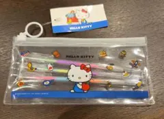 再度値下げ ハローキティ ペンケース マーブルペン ３本セット　日本限定