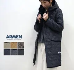 ARMENアーメン キルティング リバーシブル チュニックフーデットコート美品