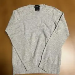 GIORGIO ARMANI カシミヤ100% クルーネックニット グレー 38のサムネイル