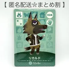 【住民】 024 リカルド どうぶつの森 amiiboカード