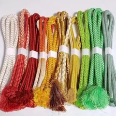 s*a様 (0410)帯締め 10点 まとめ売り 帯紐 着物 和装 小物