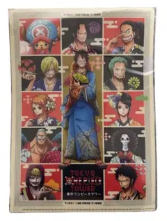 【新品未開封】東京ワンピースタワー 和風 クリアファイル 升目 着物