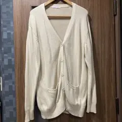 Vネック スクールカーディガン L