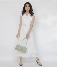 Apuweiser-riche マチフレアレディレースワンピース 美品】Apuweiser-riche マチフレアレディレースワンピース | Mercari