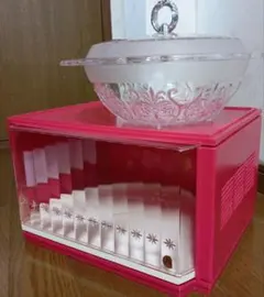 昭和レトロ プラスチック ポップ 調味料ケース ターンテーブル式 蓋付 