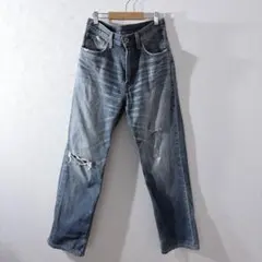 Levi's 502 W32 ダメージデニムパンツ　メンズ　L 古着