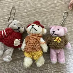 小さくて可愛い　ぬいぐるみマスコット4体セット