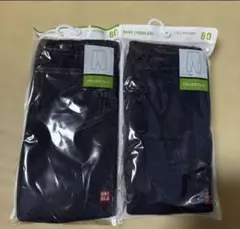 【新品未使用】ユニクロ ベビー レギンス 80cmデニムライク