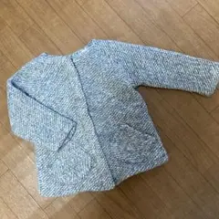 ZARA BABY ノーカラーコート グレー 90