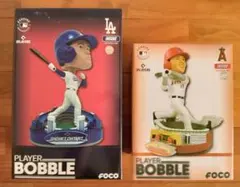 ドジャース 大谷翔平　ボブルヘッド　MLB公式フィギュア　球場台座　限定品　２体