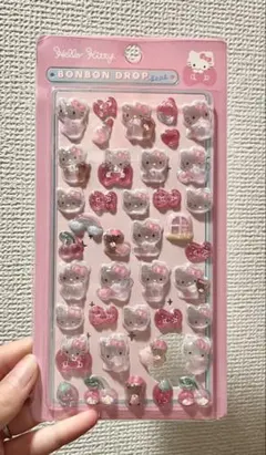 【新品】 ぷくぷくシール ボンボンドロップ風シール サンリオ