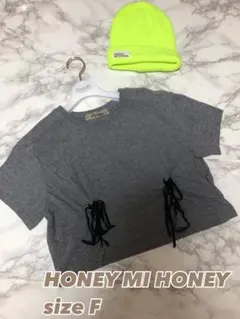 ⑤④⑨ ハニーミーハニー HONEY MI HONEY Tシャツ レースアップのサムネイル