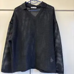 ZARA メッシュ編みトップス　メンズ　美品　お値下げ
