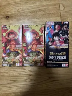 値下げ　新品未開封　ワンピースカード THE BEST 新たなる皇帝　テープ付き