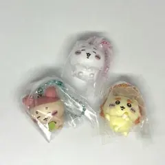 ちいかわ ビスケットつきマスコット 3個 ちいかわ カニちゃん シーサー