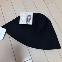 黒いバケットハット ブラック 日差し 日除け 紫外線 レディース