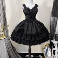 h.naoto blood ゴスロリ 十字架柄 コルセット風ワンピース - メルカリ