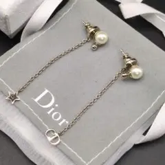 美品✨DIOR トライバル ピアス CD スター チャーム パール スイング