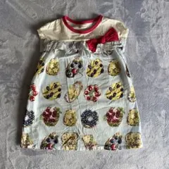 【お値下】フルーツ柄 半袖ワンピース　トロワラパンのサムネイル